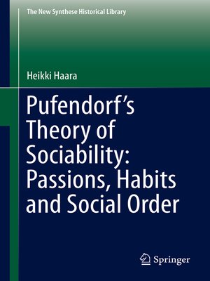 cover image of Pufendorf's Theory of Sociability